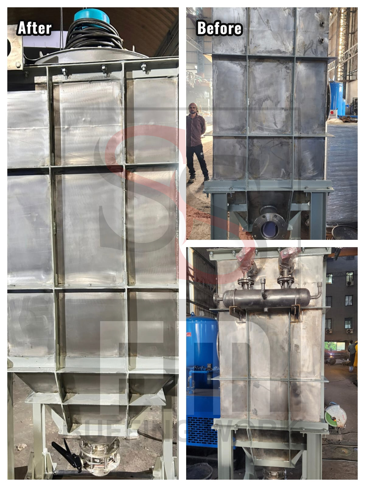 SS Vessel Matte Finishing